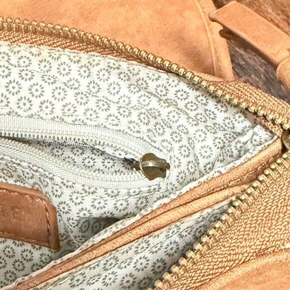 Altar'd State Women's Smalll Brown Suede Fringe Crossbody Bag, OS - Picture 6 of 7